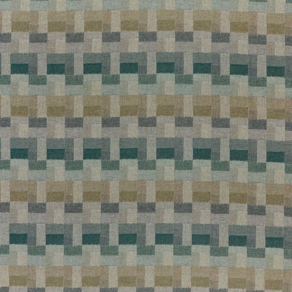 Tavistone Wool Mineral Blue/Maple Fabric by Sanderson