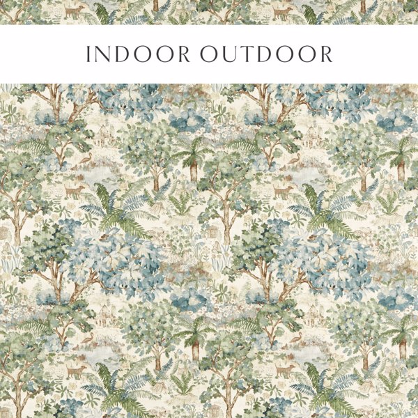 The Stumpery Outdoor Fern Fabric by Sanderson