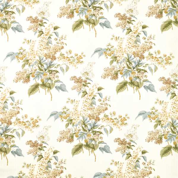 Delphiniums & Lilac Meadow Moss Wallpaper by Sanderson