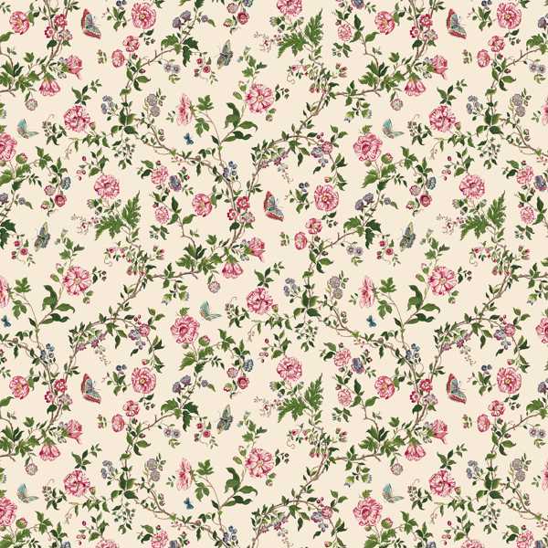 King's Rose Chintz Wallpaper by Sanderson
