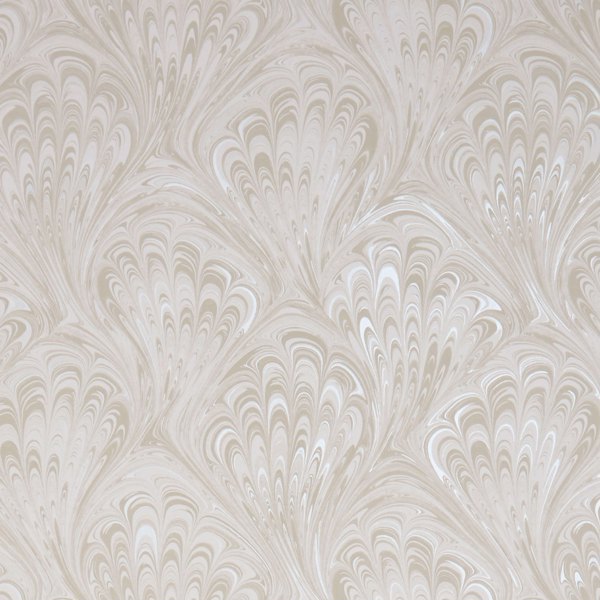 Pavone Ivory/Pearl Wallpaper by Clarke & Clarke