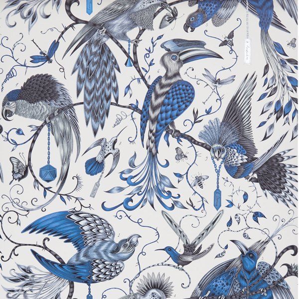 Audubon Blue Wallpaper by Clarke & Clarke