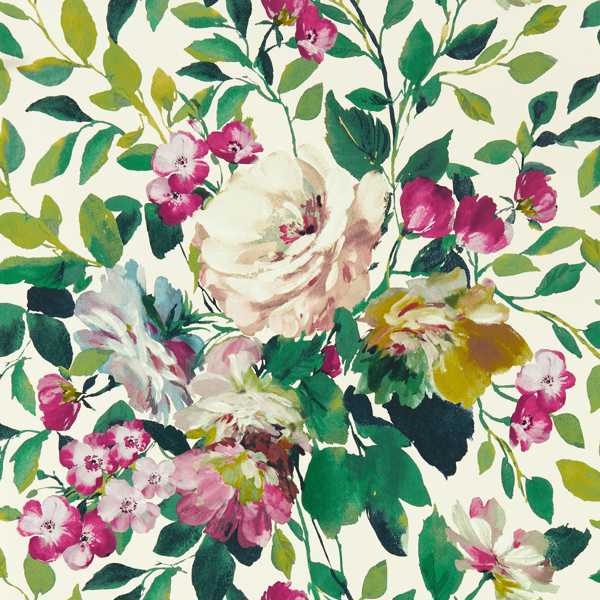 Bloom Fuchsia Wallpaper by Clarke & Clarke
