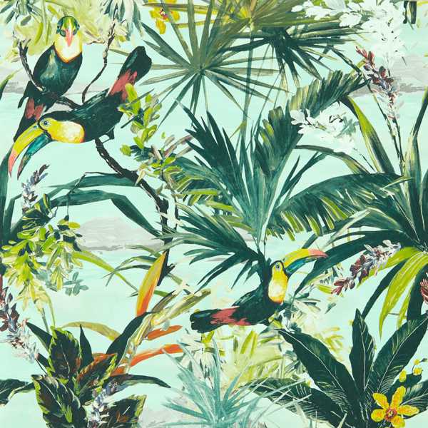 Toucan Sky Wallpaper by Clarke & Clarke