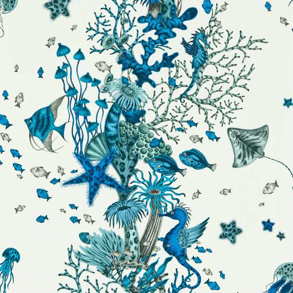 Seaforest Blue Wallpaper by Clarke & Clarke