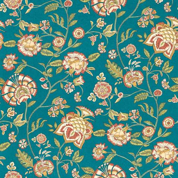 Barmeri Spice/Teal Wallpaper by Clarke & Clarke