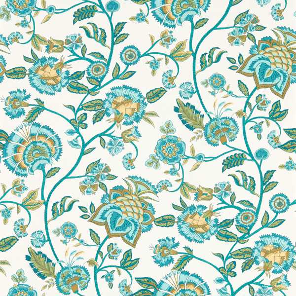 Barmeri Teal Wallpaper by Clarke & Clarke