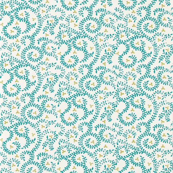 Buta Teal Wallpaper by Clarke & Clarke