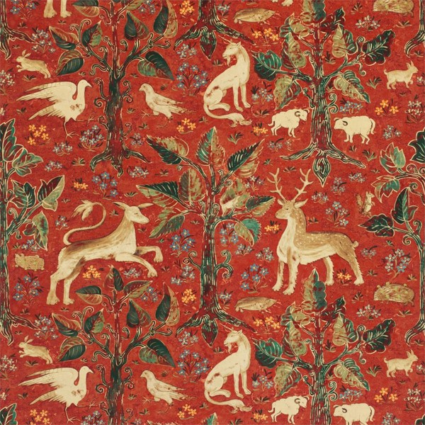 Arden Velvet Venetian Red Fabric by Zoffany