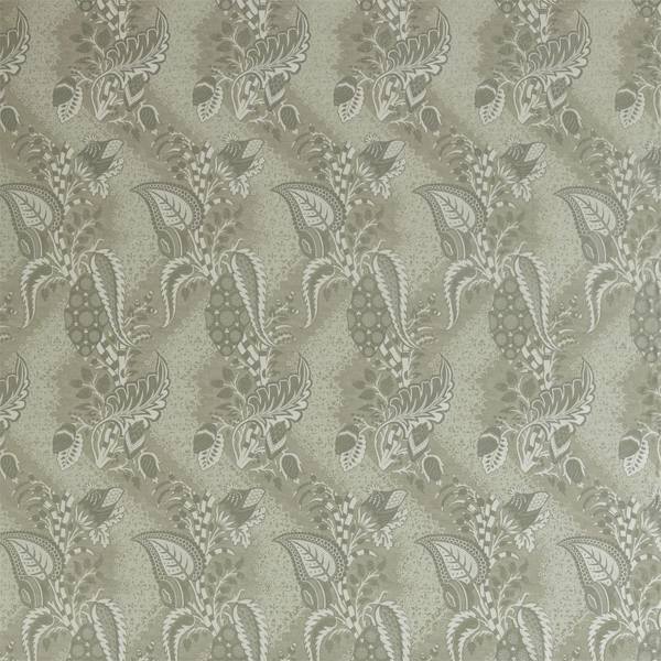 Bizarre Velvet Platinum Grey Fabric by Zoffany
