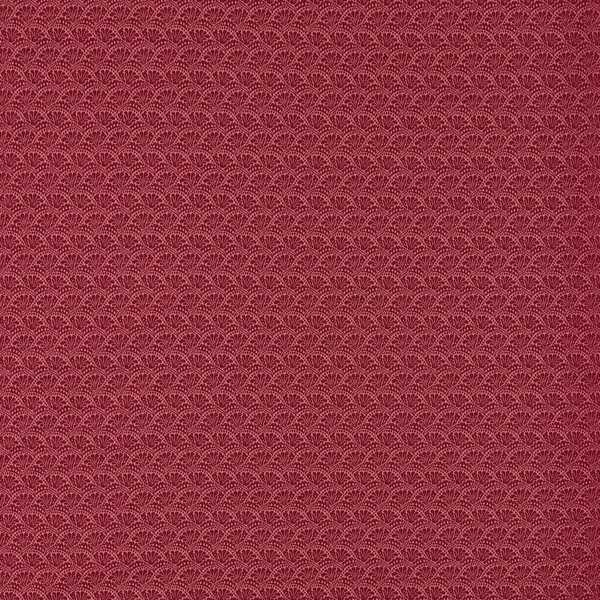 Tudor Damask Crimson Fabric by Zoffany