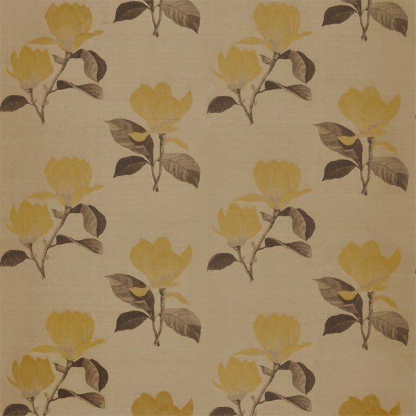 Kobushi Magnolia Gold Fabric by Zoffany