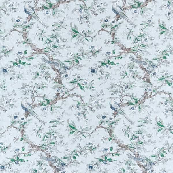 Chintz Blue Stone Fabric by Zoffany