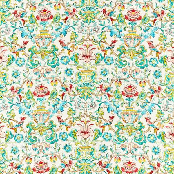 Pompadour Print Multi Fabric by Zoffany