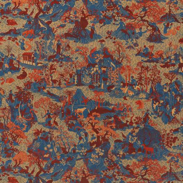 Avalonis Como Blue / Koi Fabric by Zoffany