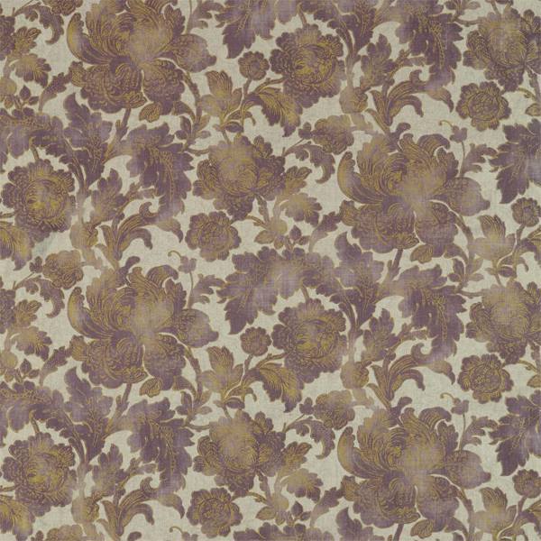 Gilded Damask Antiquary Linen Fabric by Zoffany