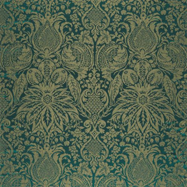 Mitford Weave Malachite Fabric by Zoffany