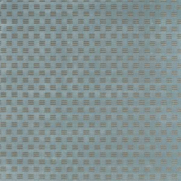 Mustak Wedgwood Blue / Silver Fabric by Zoffany
