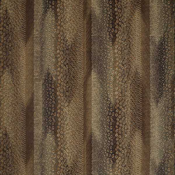 Nyala Vine Black/Gold Fabric by Zoffany