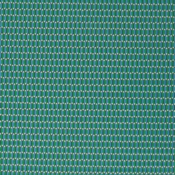 Domino Trellis Huntsmans Green Fabric by Zoffany