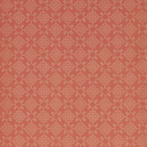 Floral Tracery Deep Salmon Wallpaper by Zoffany