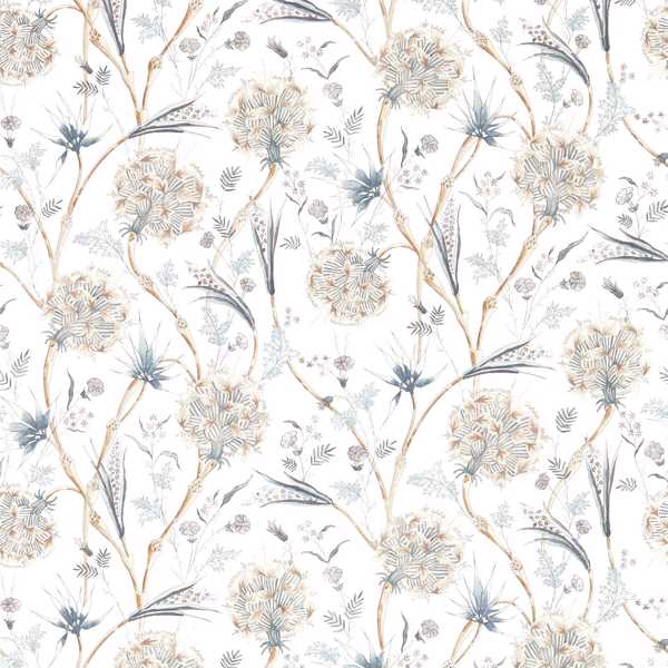 Wallichi Quartz Grey Wallpaper by Zoffany