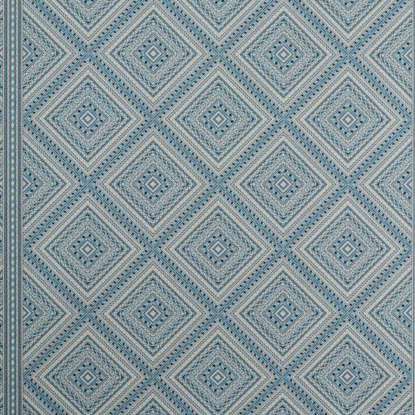 Marquetry Trellis Azure Wallpaper by Zoffany