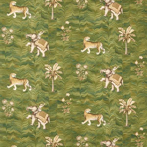 Jaipur Deep Moss Fabric by Zoffany