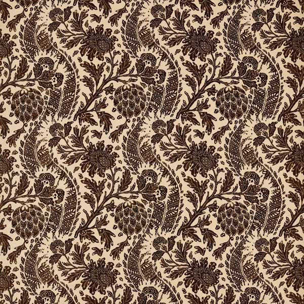 Cochin Vine Black Fabric by Zoffany