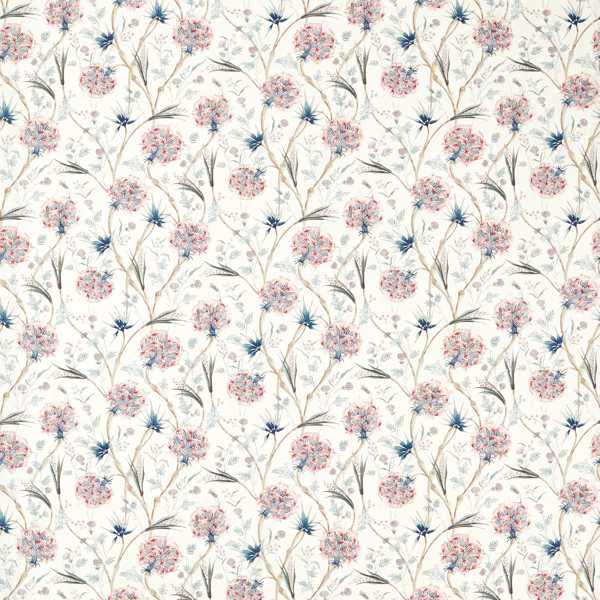 Wallichi Faded Madder/Indigo Fabric by Zoffany