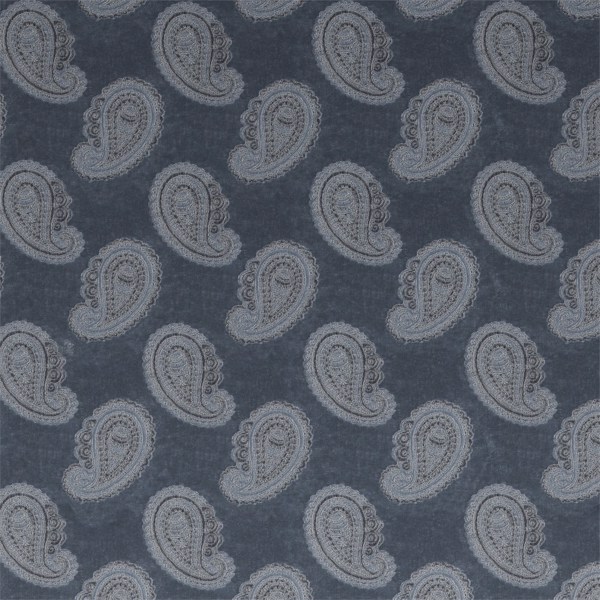 Orissa Velvet Blue Fabric by Zoffany