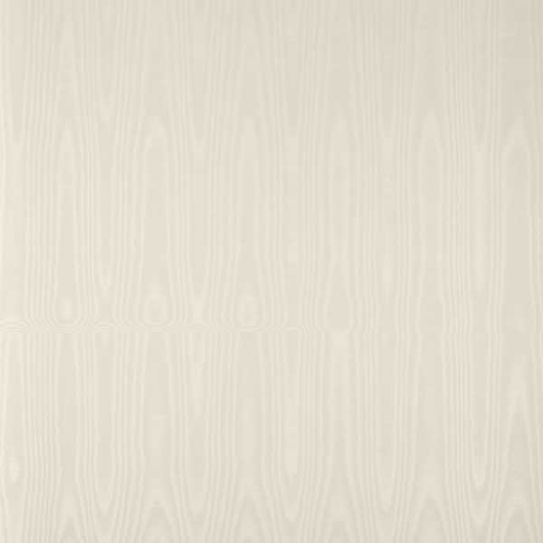 Moiré Wallcovering Silver Wallpaper by Zoffany