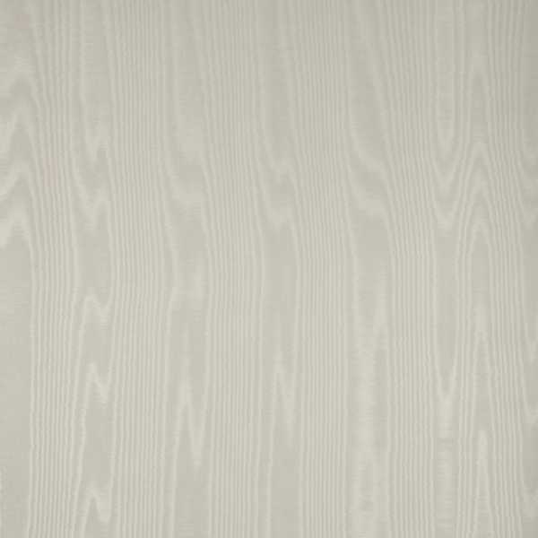 Moiré Wallcovering Platinum Wallpaper by Zoffany