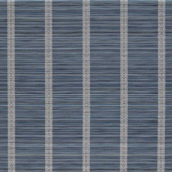 Bellagio Stripe Blue Stone Fabric by Zoffany