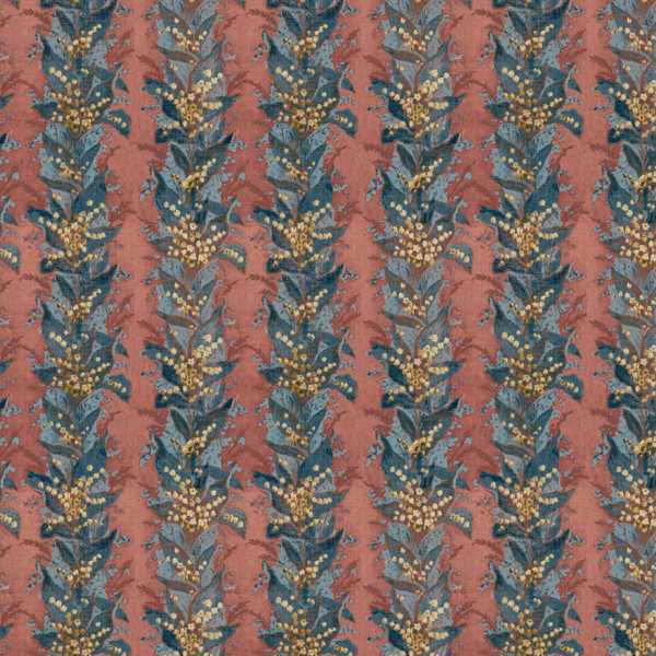 Lily Stripe Rouge Fabric by Zoffany