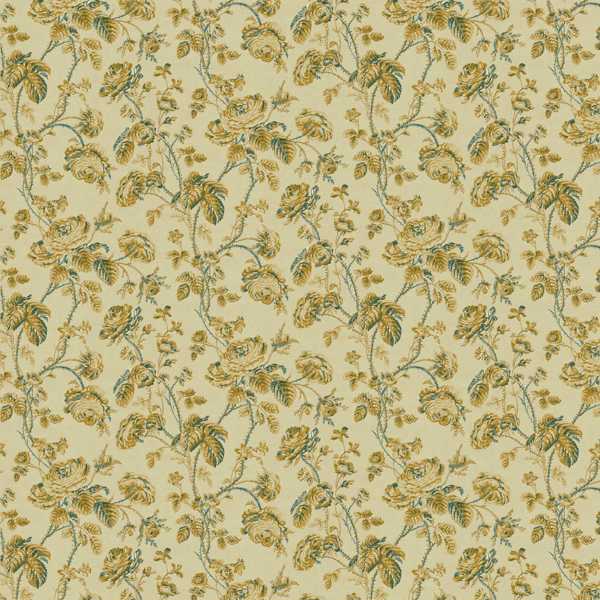 Thorny Vine Silk Yellow Fabric by Zoffany