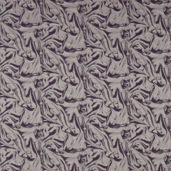Rouche Logwood Grey Fabric by Zoffany