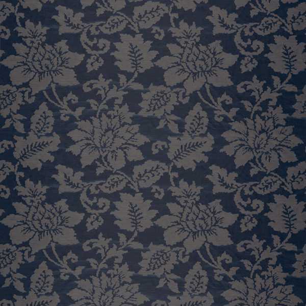 Spitalfields Silk Prussian Blue Fabric by Zoffany