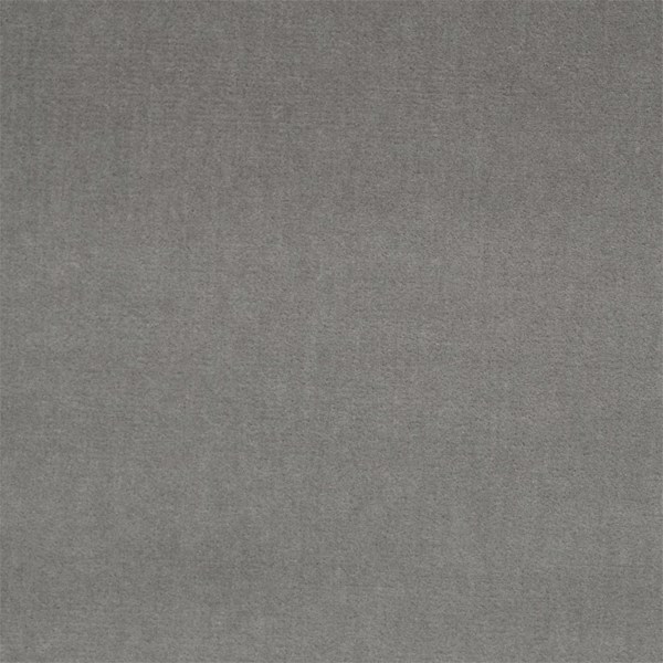 Quartz Velvet Silver Fabric by Zoffany