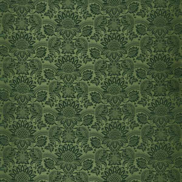 Pomegranate Brocatelle Huntsman Green Fabric by Zoffany
