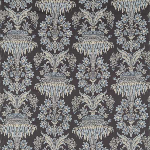 Long Gallery Brocade Quartz Grey/Rose Fabric by Zoffany