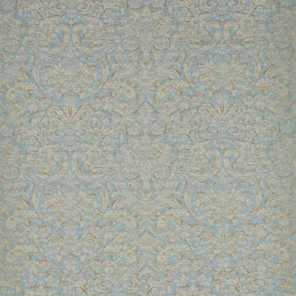 Knole Damask Stockholm Blue Fabric by Zoffany