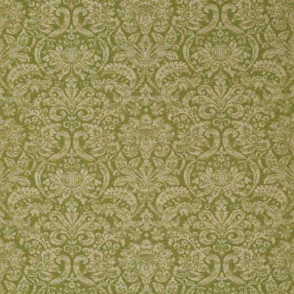 Knole Damask Evergreen Fabric by Zoffany