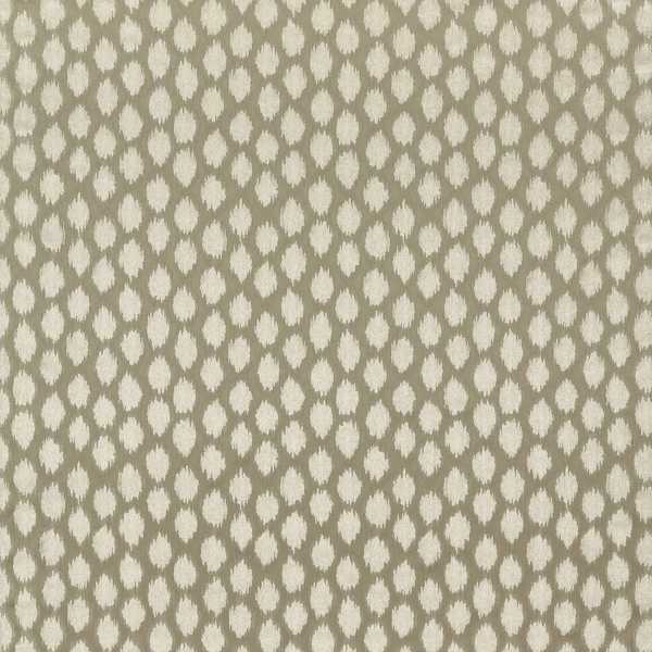 Ikat Spot Stone Fabric by Zoffany