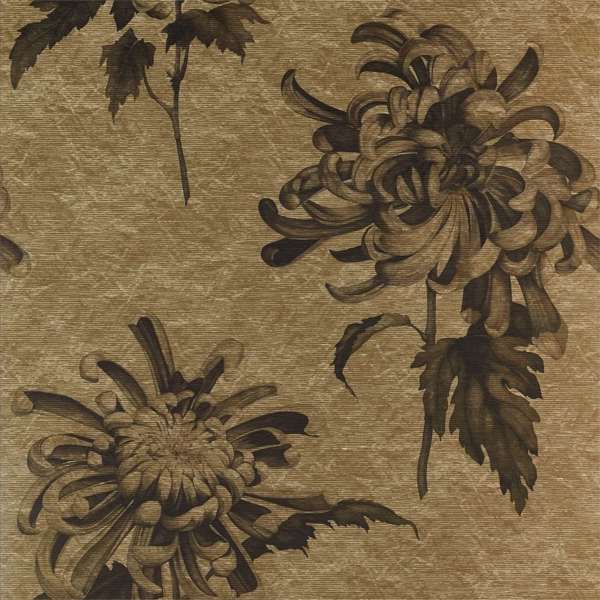 Evelyn Antique Gold/Olivine Wallpaper by Zoffany