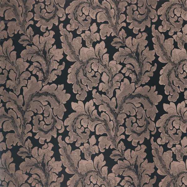 Acantha Silk Quartz/Anthracite Fabric by Zoffany