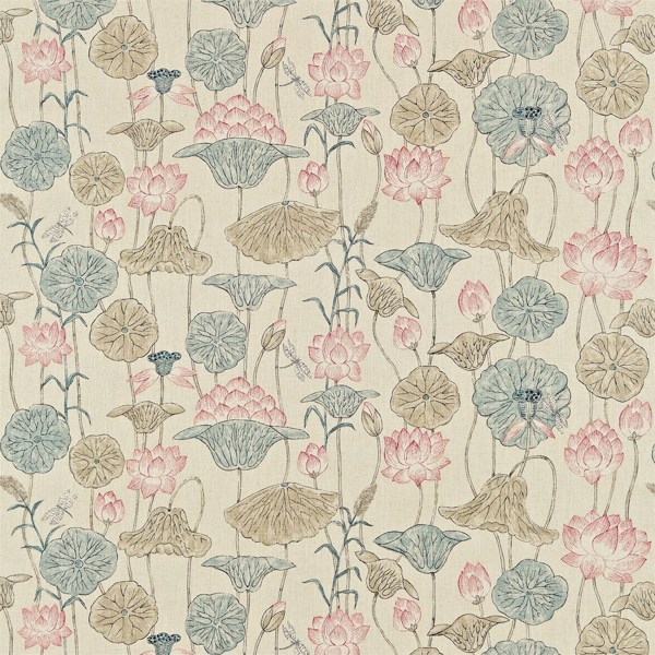 Lotus Flower Indienne Fabric Zoffany by Sanderson Design