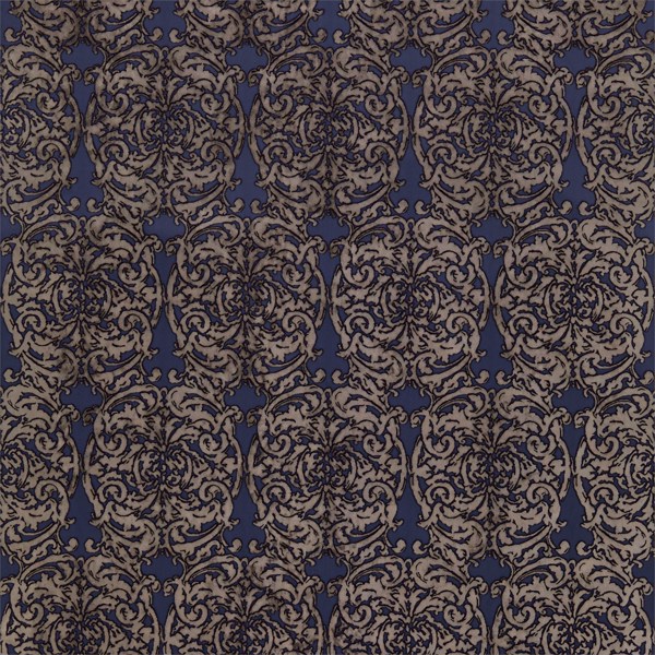 Tespi Indigo/Taupe Fabric by Zoffany