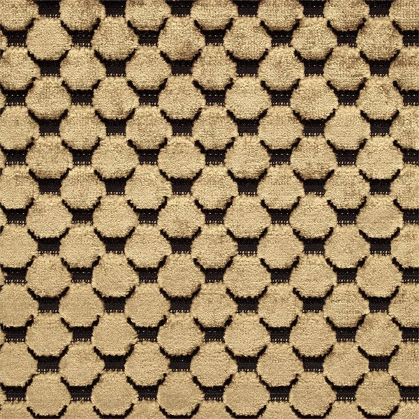 Tespi Spot Carbon/Old Gold Fabric by Zoffany