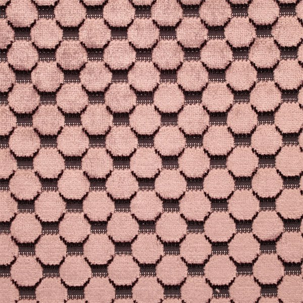 Tespi Spot Charcoal/Blush Fabric by Zoffany